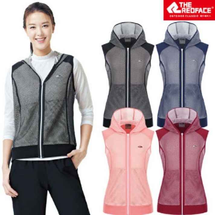 레드페이스 흡습속건이 우수하며 쿨소재 메쉬 ( 망사 ) 우먼베스트 등산 조끼