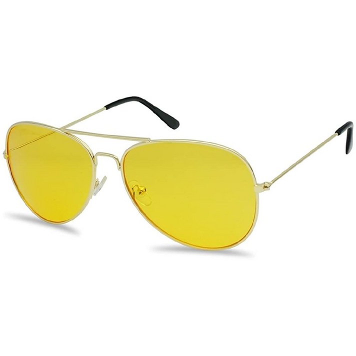 SunglassUP 클래식 에비 에이터 선글라스 금속 프레임 색상 유색 렌즈 안경