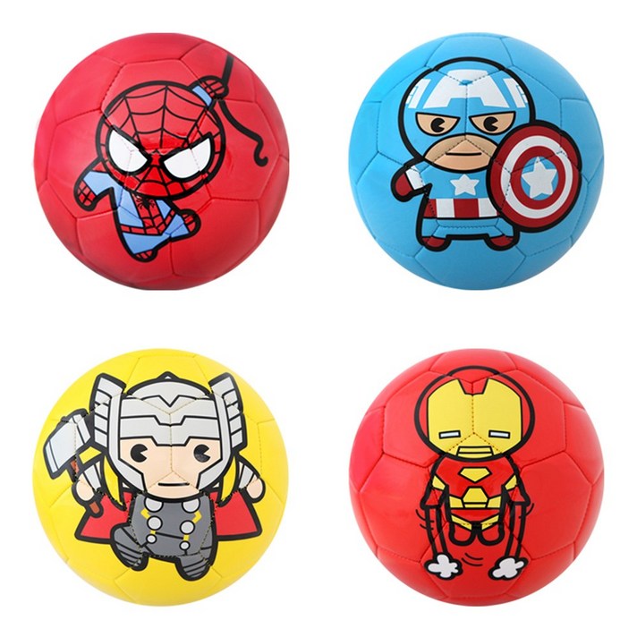 마블 낫소x마블 캐릭터 축구공 4종 초등 어린이 축구용품, 스파이더맨(레드)