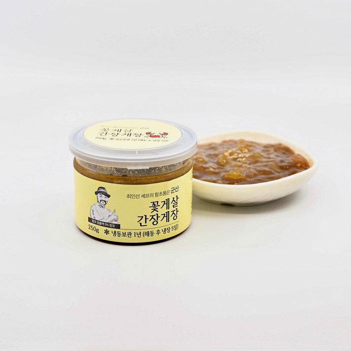 셰프의장 100%국내산 최인선 셰프의 꽃게순살과 양념사용 꽃게살게장간장, 1통, 250g