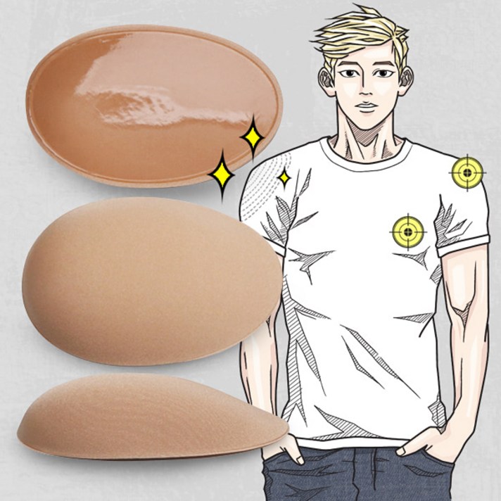 W원더바디 어깨 가슴근육 패드 어깨뽕 남성 여성 보정