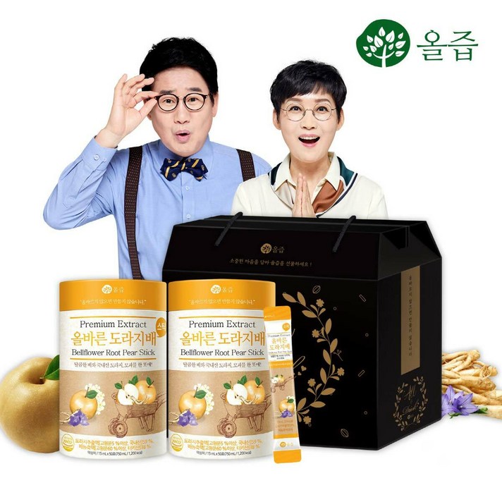 [올즙] 올바른 도라지배 스틱 50포 2박스(선물세트)