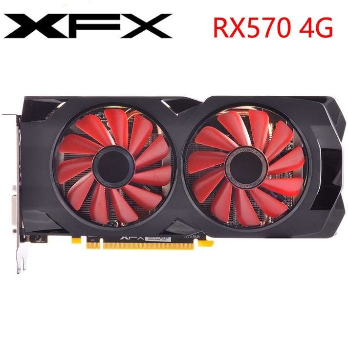 XFX Video Card RX 570 4GB 256Bit GDDR5 Refurbished, One Color One Size