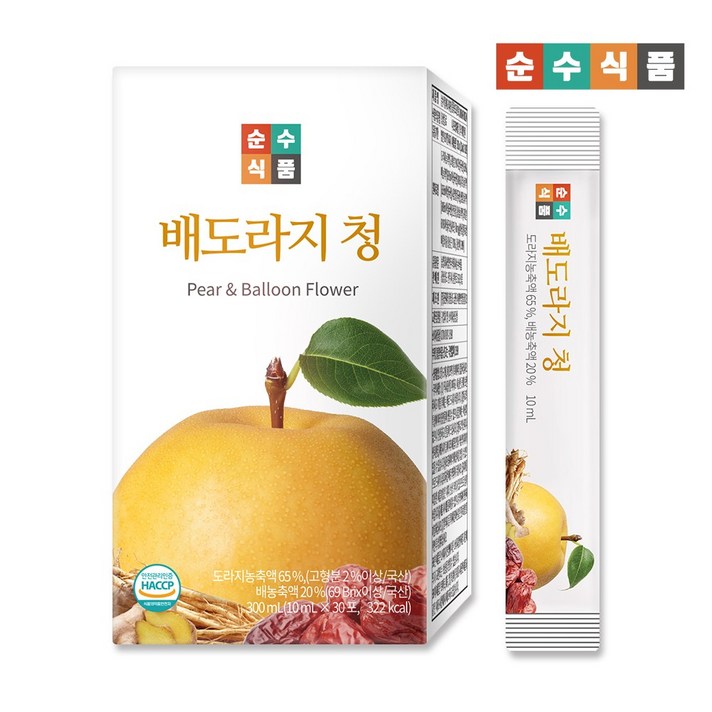 순수식품 배도라지청 스틱, 30포, 1박스