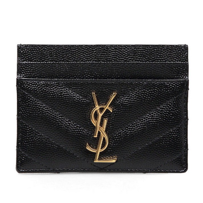 [Saint Laurent]19FW 423291 BOW01 1000 생로랑 캐비어 카드지갑