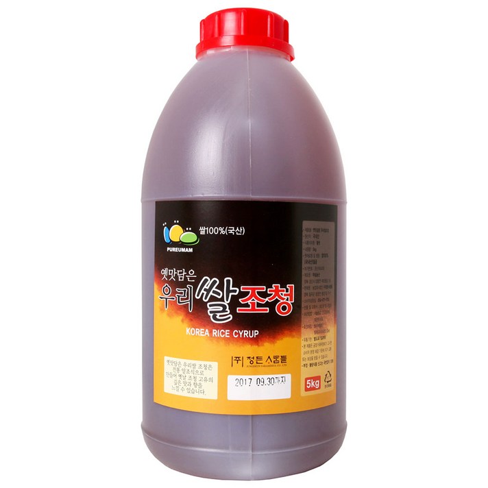 국산쌀로 만든 전통양조 우리 쌀조청(통)/5kg/국내산, 단품