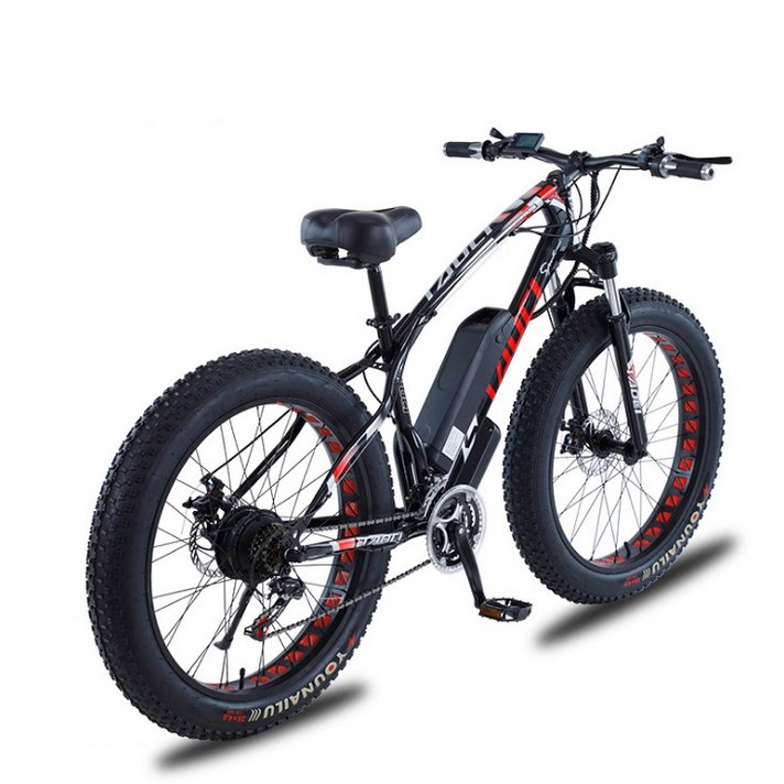 TOC 전기자전거 36V 48V 750W PAS 스로틀겸용 21단기어, 48V 750W 13AH, 블랙