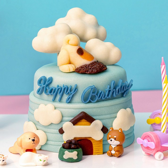 견우재 강아지 케이크 수제 생일 간식, 1개, 700g, 구름 케이크 견우재 강아지 케이크 수제 생일 간식, 1개, 700g, 구름 케이크