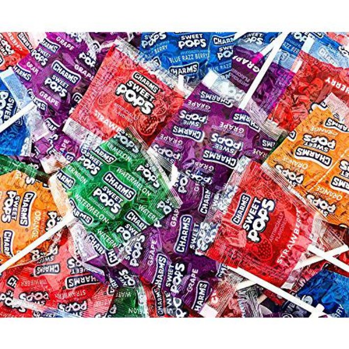 Sunny Island Charms Sweet Pops Hard Candy Lollipops Assorted Fruit Fl, 상세내용참조