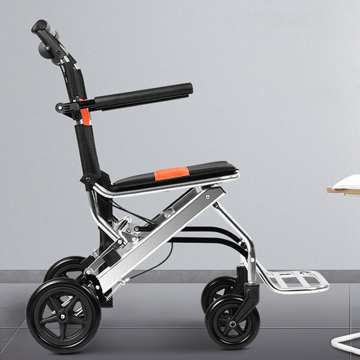 휴대용 초경량 수동 접이식 여행용 휠체어 노인, 개, 옵션2