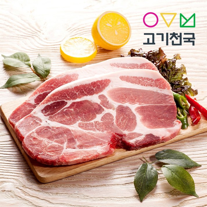 고기천국 왕목살(구이용) 400g, 1팩