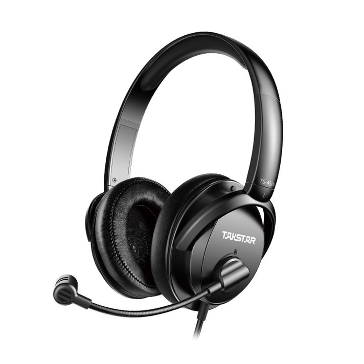 TAKSTAR TS451M USB 헤드셋 마이크 포함 탁스타 유선 헤드폰 온라인 채팅 게임 게이밍 PC 스마트폰 씨타입