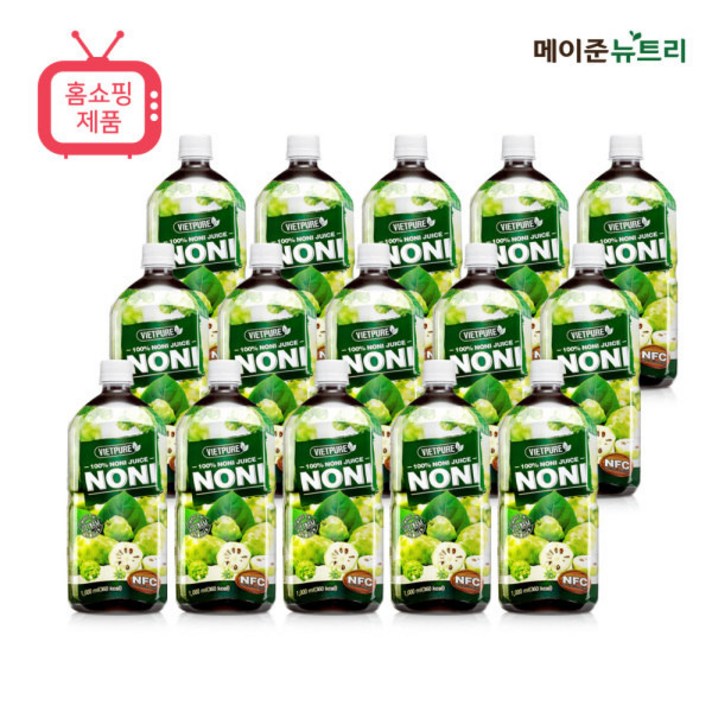 [메이준뉴트리] NFC 비엣퓨어 100% 노니주스 원액 (1 000mlⅹ15병), NFC 비엣퓨어 100% 노니주스 15병 [1,000mlⅹ15병]