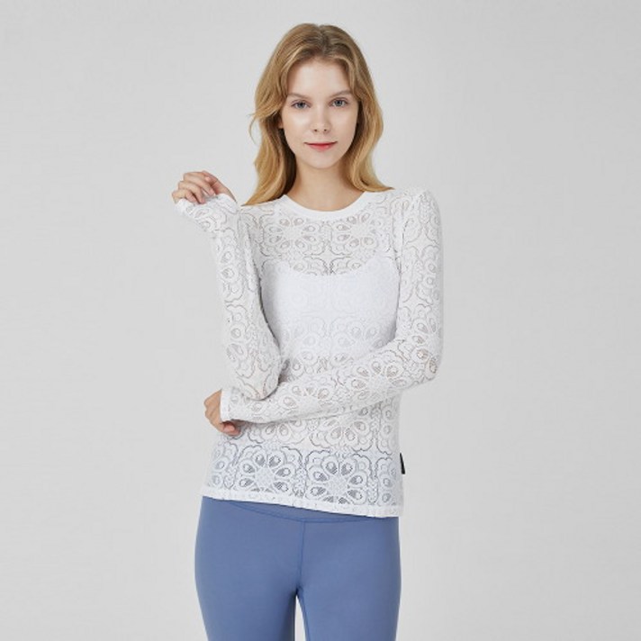 뮬라웨어 [뮬라웨어]MLT0805 시스루 레이스 롱 슬리브