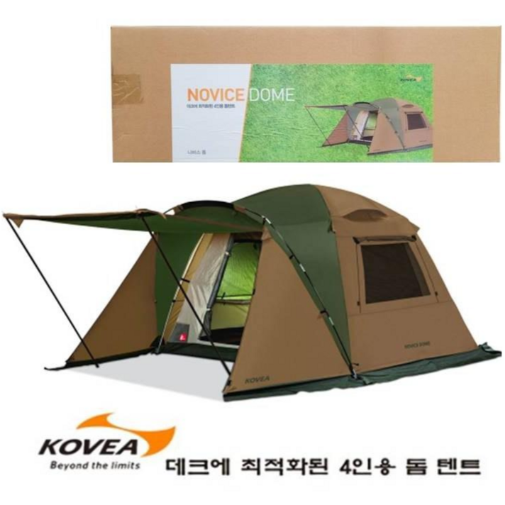 코베아 NOVIS / 4인용 돔텐트 / 최적화 데크 텐트 분리형 Camping Dome tent, 1세트