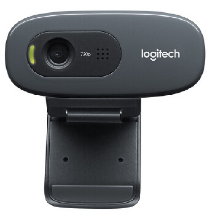Logitech C270 HD 웹캠 HD 화상 통화 720P, 블랙