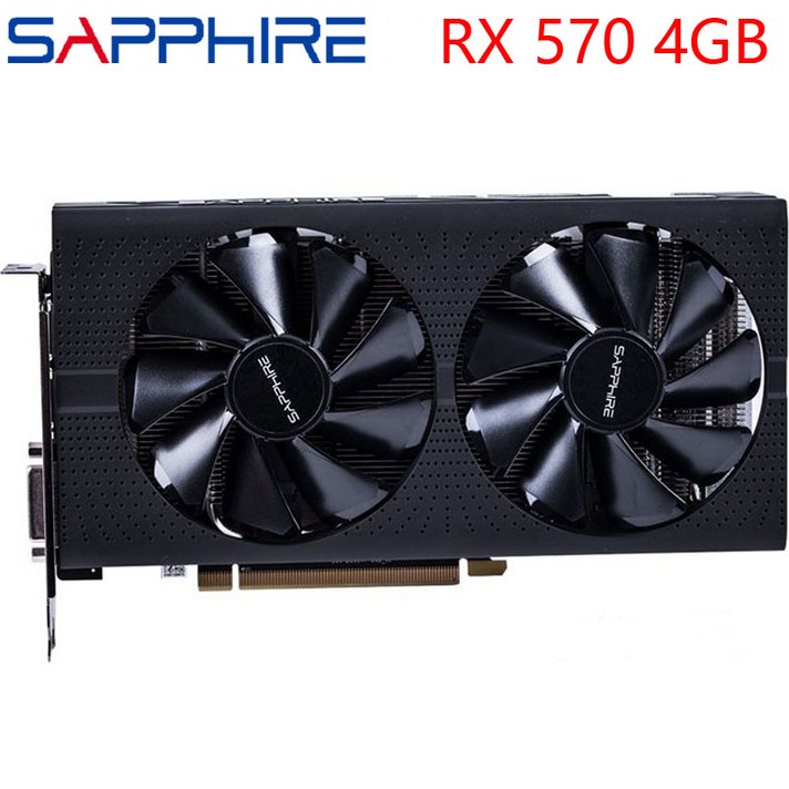 SAPPHIRE Video Card RX 570 4GB 256Bit Refurbished, One Color One Size