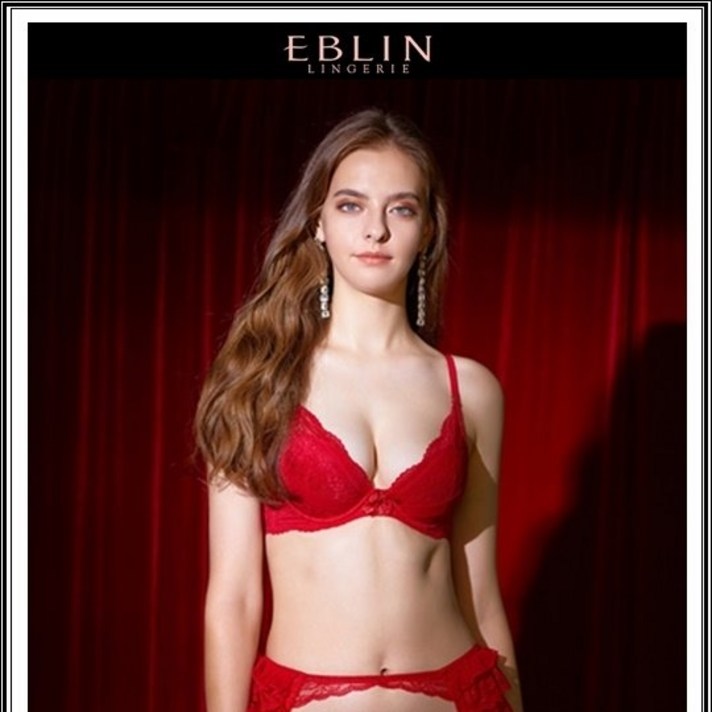 에블린 [세트] 레드-울트라푸쉬 브라+헴사각(EBBR94C02S+EBWQ94C01S)