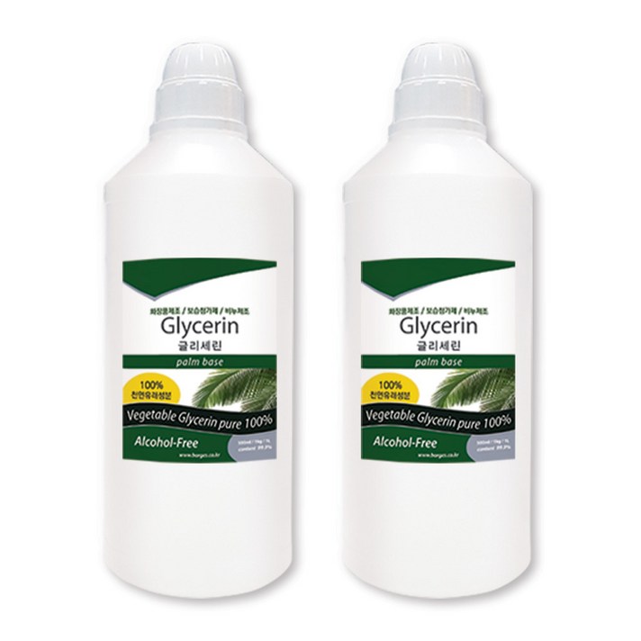 보르헤스 글리세린 1L (1.3KG) 1+1 묶음 식품첨가물 유기농, 글리세린 1L 수입산(유기농) 1+1 묶음