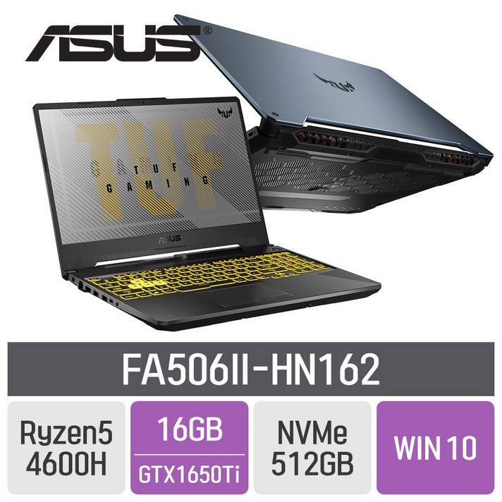 ASUS TUF 게이밍 FA506II-HN162, 16GB, SSD 512GB, 포함