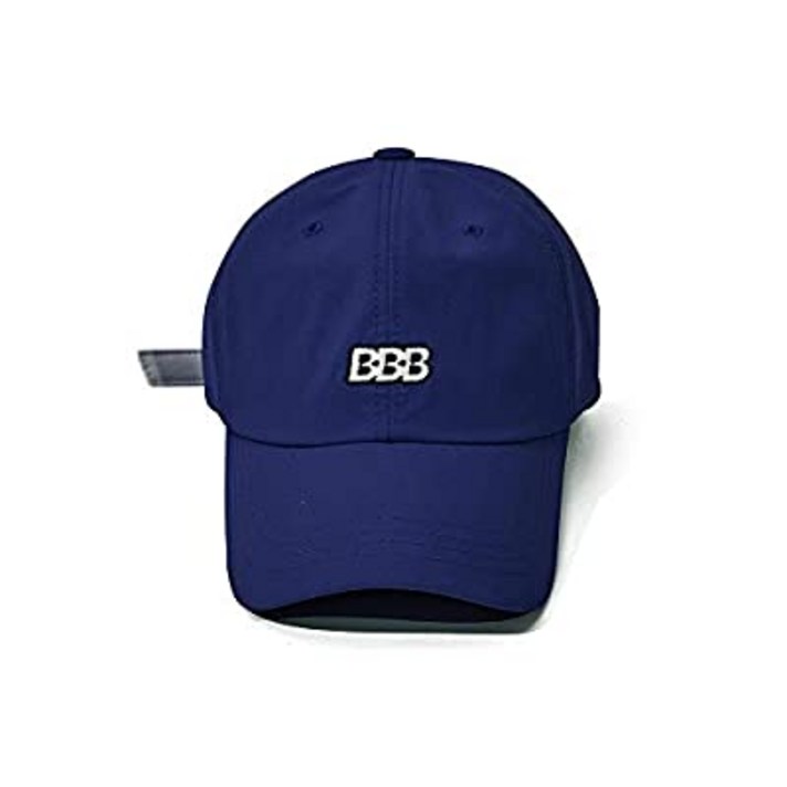 BSRABBIT [비에스라빗토] 한국 스트리트 패션 브랜드 남녀 공용 자수 로고 야구 모자 BBB NYLON STRAPBACK NAVY [병행 수입품]