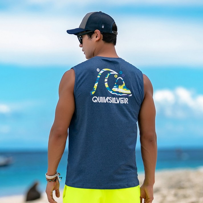 퀵실버 남성 민소매 래쉬가드 QS640NMT