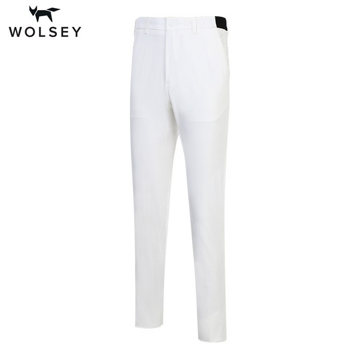 [울시골프] (남성)솔리드 허리밴딩 배색 팬츠_W82MPL66D