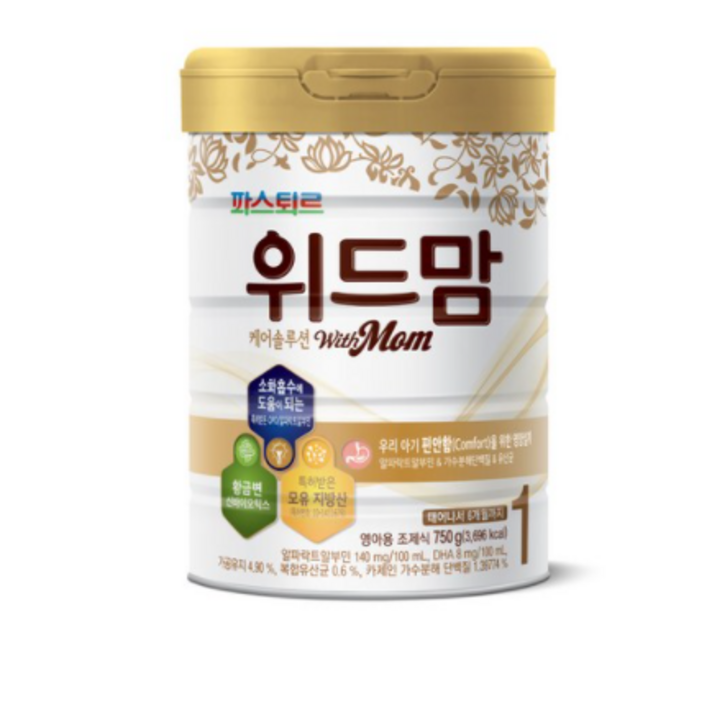 위드맘 케어 솔루션 분유 1단계, 750g, 7개