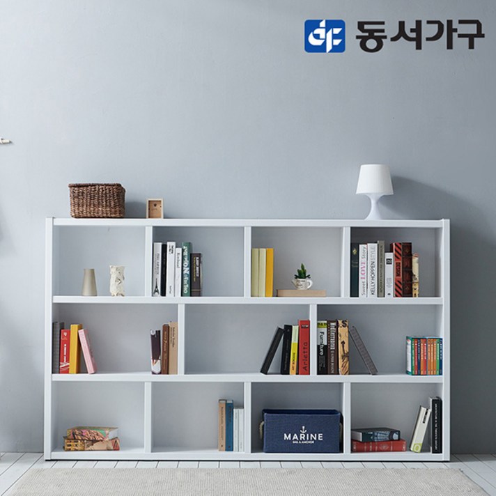 동서가구 피츠 댄디 2000 와이드오픈책장 PAC036, 화이트