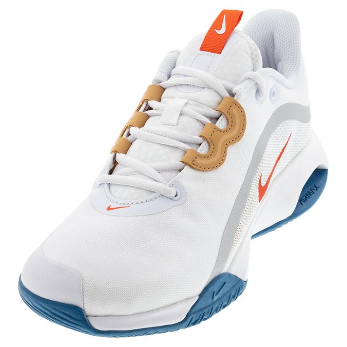 [미국정품] 나이키 남성 테니스화 NIKE Men`s Court Air Max Volley Tennis Shoes White and Team Orange