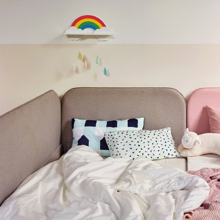 [일룸] 스쿱 데이베드(S), 로즈 핑크+우드(3W3OS)