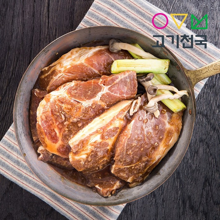 고기천국 돼지고기 왕목살 간장왕구이, 400g, 1팩