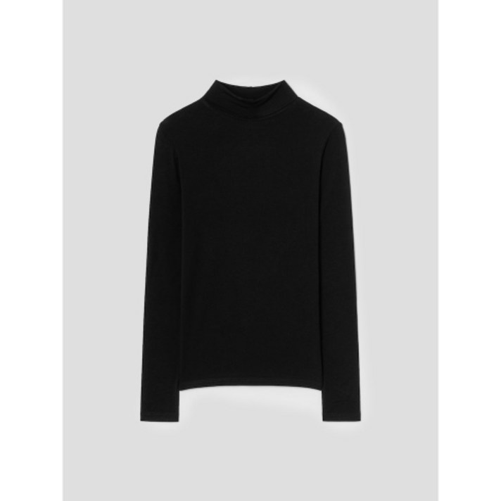 매장정품 에잇세컨즈 8SECONDS 울텐셀 터틀넥 긴소매 티셔츠 블랙 355941LY45 138825