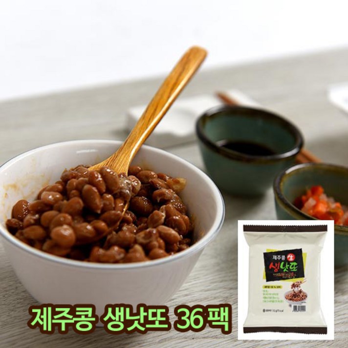 테라 제주콩 생낫또 36팩 + 생 야채토핑, 1세트