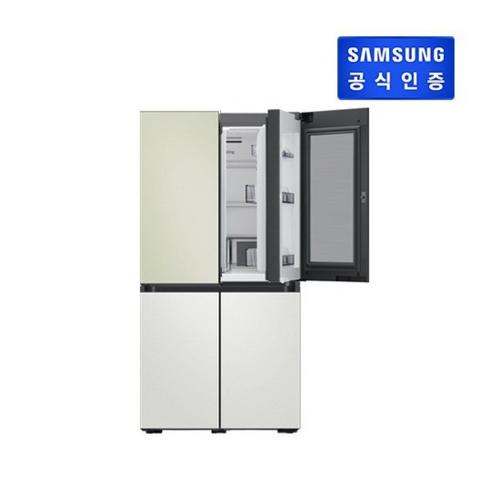[E] NEW 1등급 삼성 비스포크 냉장고 5도어 코타 RF85A92K1AP, 화이트