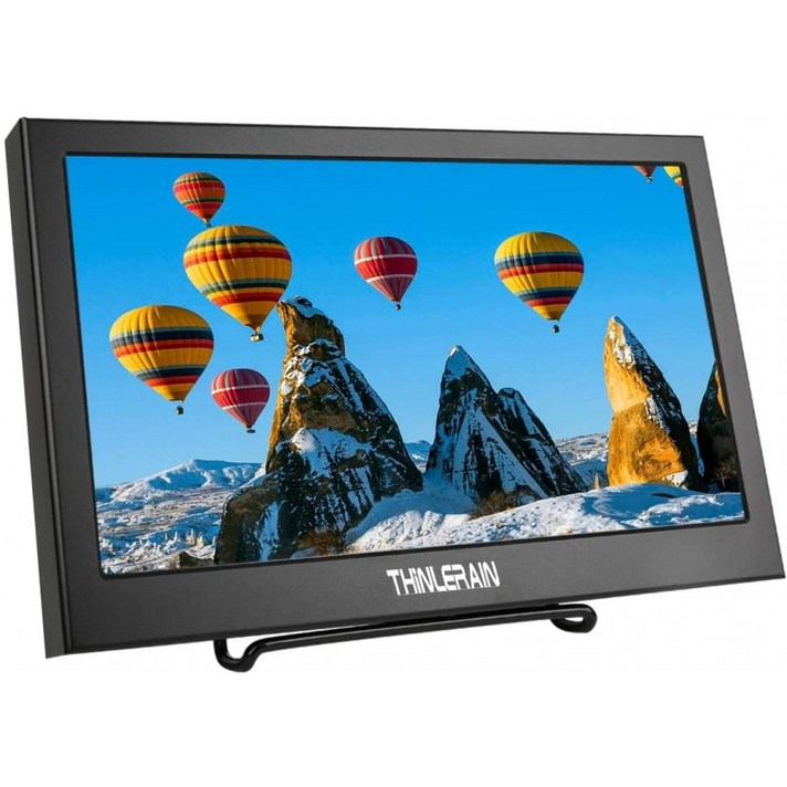 Thinlerain 11.6 인치 휴대용 모니터 HDMI VGA HD -cran 1920X1080 HDMI / VGA enter©e Int©gr©s PC 스피, 단일상품