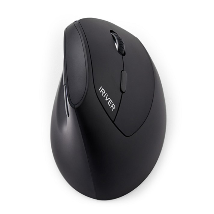 아이리버 남성용 손목보호 큰손 무선 버티컬 마우스 EQwearGentleman Vertical Grip EV19, Gentleman Vertical Grip EV19, 블랙