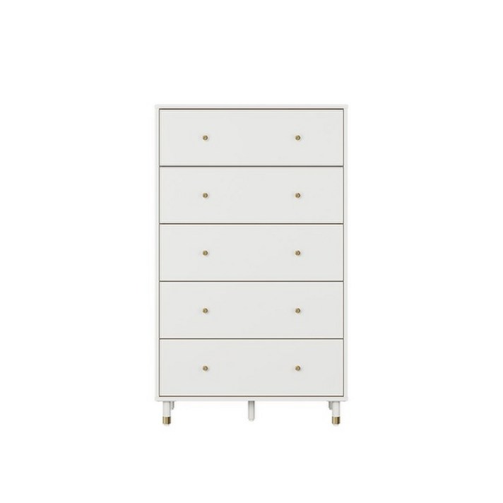 한샘 보나 5단 서랍장 80cm (다리), 컬러:그레이(B)