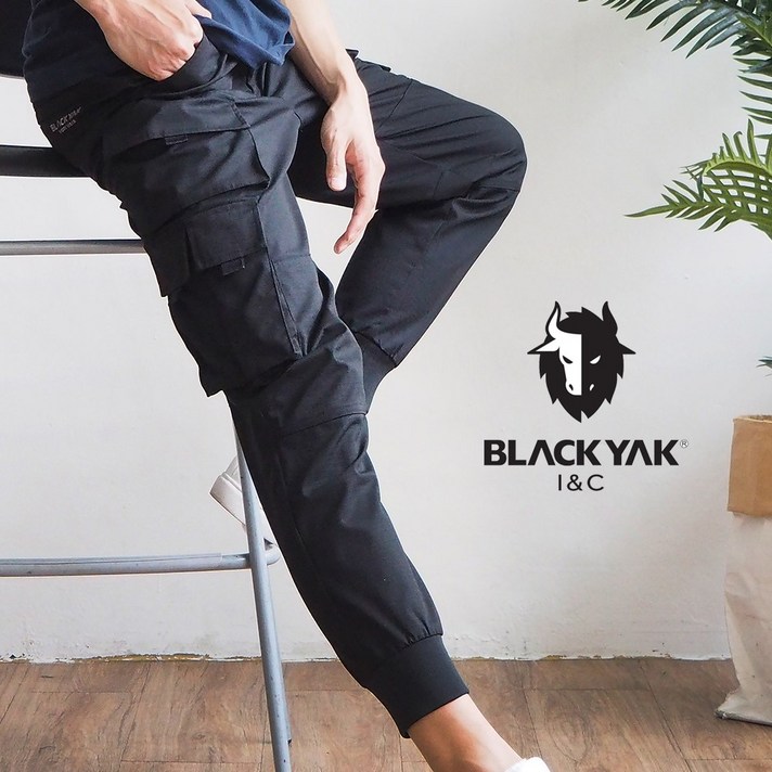 블랙야크 남성 카고 조거 팬츠 등산바지 남성바지 스판 밴딩 신축 작업복 바지 [양말증정]