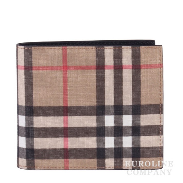 [버버리] [BURBERRY] 빈티지 체크 캔버스 반지갑 8016611