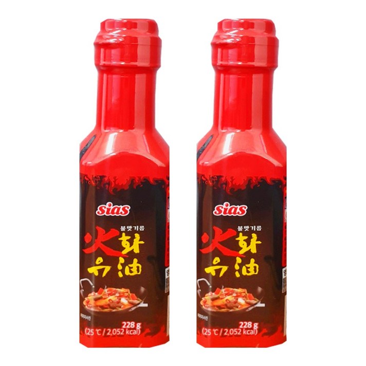 [퀴클리몰] 시아스 화유 불맛기름 228ml x 2개, 1개