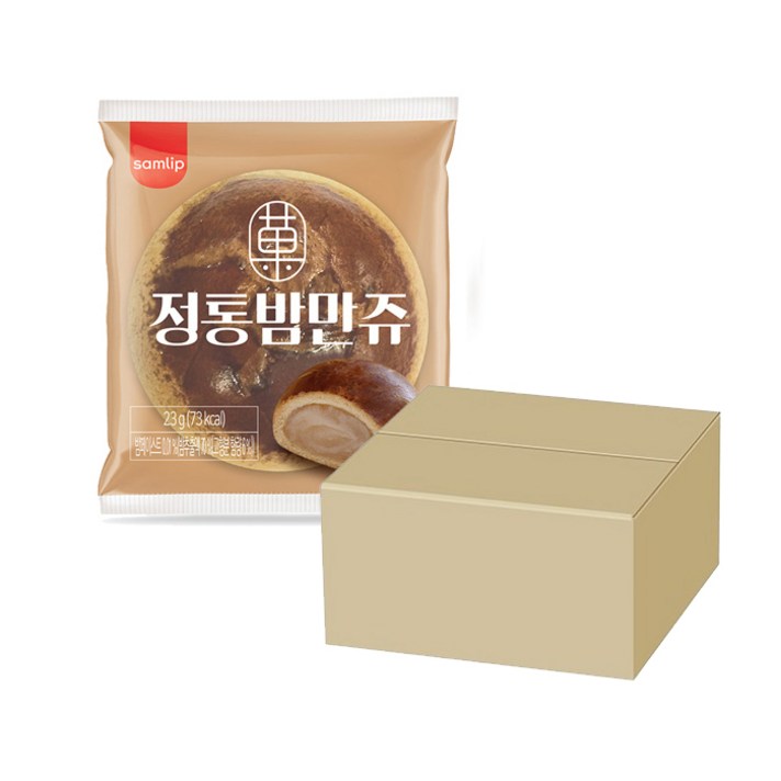 삼립 밤만쥬/오븐에구운도넛/허쉬초코도넛/108겹스틱파이, 정통 밤만쥬 50봉
