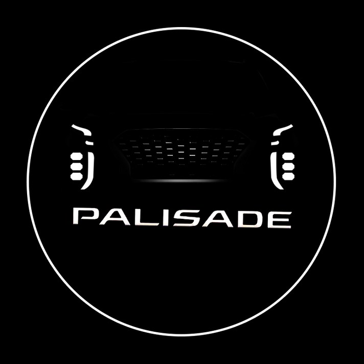 카포카 팰리세이드 펠리세이드 로고타입 LED도어라이트 2개1세트 도어램프, 02. 팰리세이드 Ver.2, 1세트