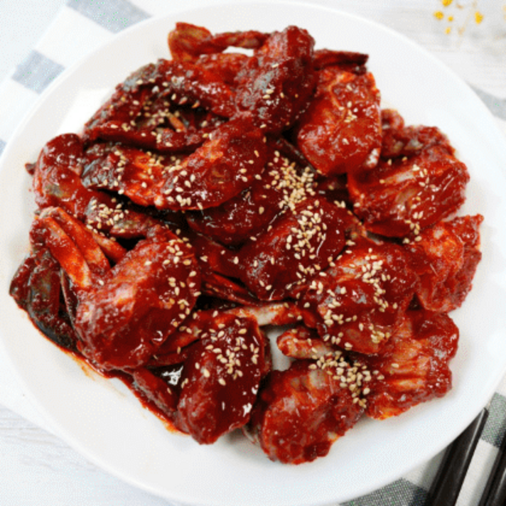 마켓피아 밥도둑 깐새우장 양념새우장 돌게장 양념꽃게장, 11번, 1kg