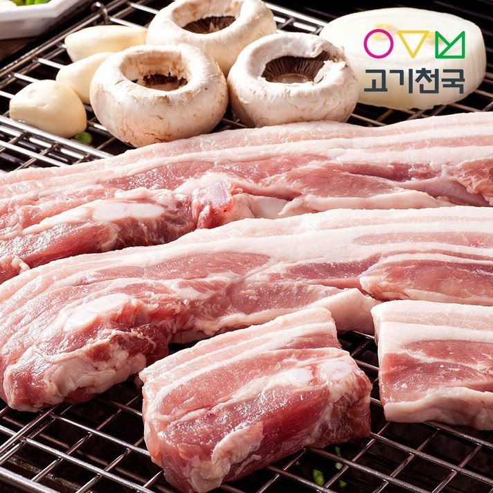 고기천국 삼겹살(바베큐용) 400g, 1팩