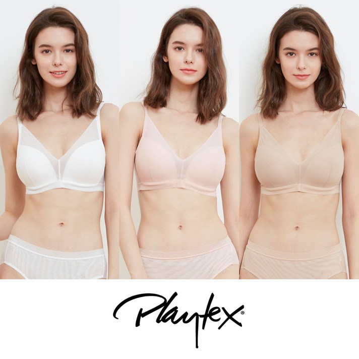 [Playtex] 플레이텍스 시스루 V 브라렛 6종세트 PXW0N323334_T