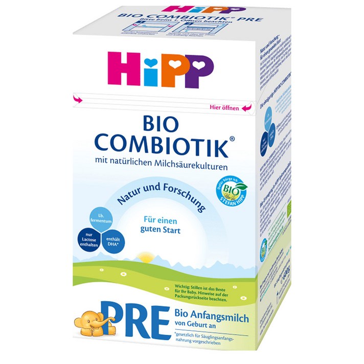 Hipp Pre Bio Combiotik 힙분유 신생아 분유 프리 바이오 독일 발송 21oz (600g) X 4팩
