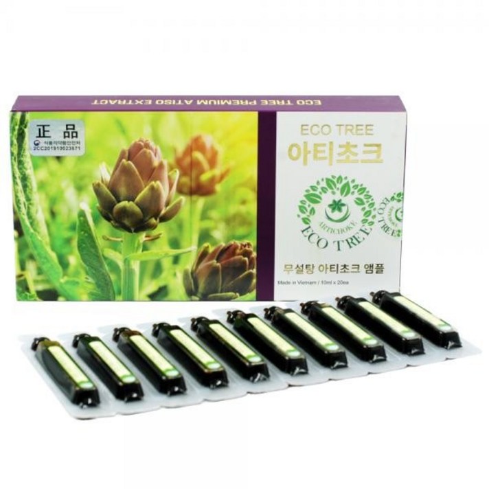 무설탕 에코트리 아티초크 앰플 액상차 10ml 20개, 상세페이지 참조