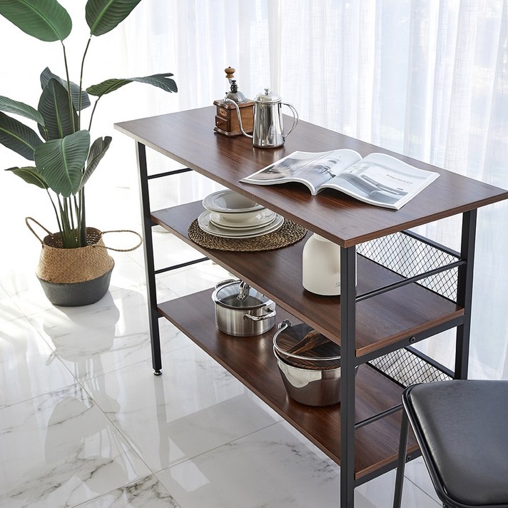 클라레 수납형 바테이블 1400 홈바 예쁜인테리어가구 높은테이블, J26_월넛(FD)