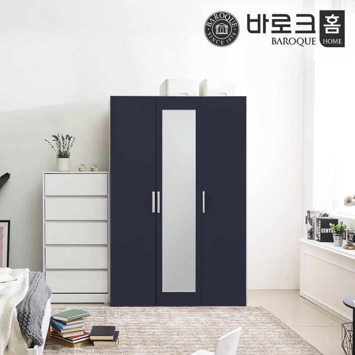 바로크홈 파르페 1200 거울옷장 행거형, 메이플